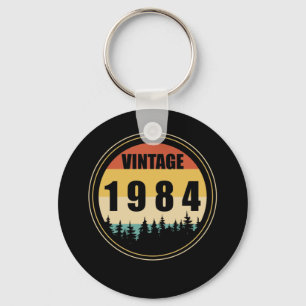 Geboren in Vintage 1984 Sleutelhanger