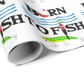 Geboren in vis cadeaupapier (Rol Hoek)