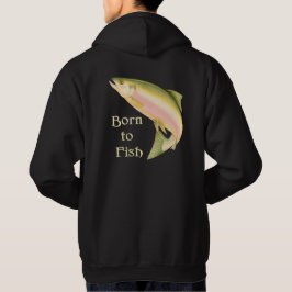 Geboren in vis hoodie
