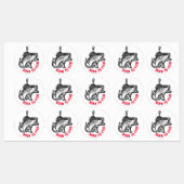 Geboren in vis labels (Vel)