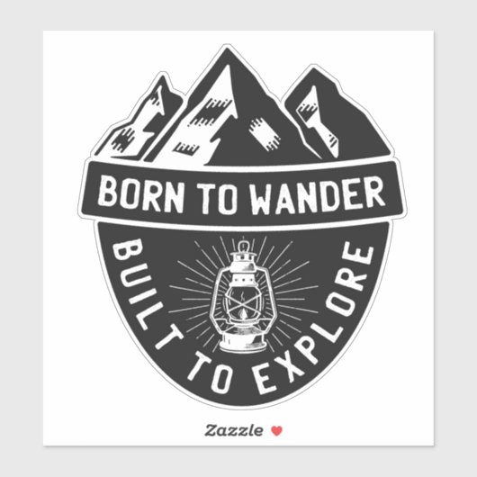 Geboren in Wander Sticker (Vel)
