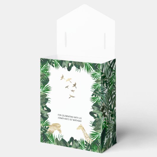 Geboren in Wild Oerwoud Safari 2e verjaardag Bedankdoosjes (Geopend)