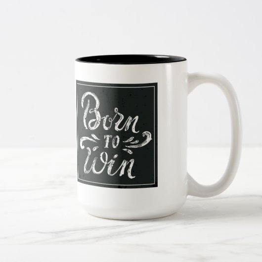 Geboren in Win Tweekleurige Koffiemok (Rechts)