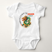 Geboren jaar van de naam van de Dragon baby Romper (Voorkant)