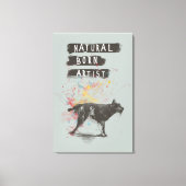 geboren kunstenaar canvas afdruk (Voorkant)