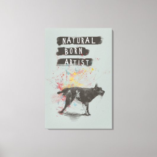 geboren kunstenaar canvas afdruk (Voorkant)