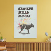 geboren kunstenaar canvas afdruk (Insitu (Woonkamer))