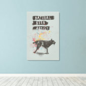 geboren kunstenaar canvas afdruk (Insitu (Houten vloer))