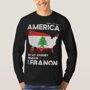 Geboren Libanees Libanon Amerikaans Verenigde Stat T-shirt