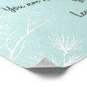 Geboren met de Rumi Quote Butterfly Poster (Hoek)