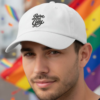 Geboren met Gay Pride Geborduurde Pet