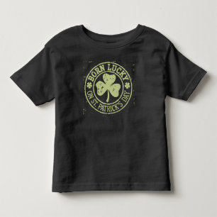 Geboren met geluk op St. Patrick's Day Ierse verja Kinder Shirts