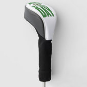 Geboren met geluk op St Patrick's Day Ierse verjaa Golfheadcover (Schuin)