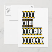 Geboren met het briefkaart van de Dancers van de B (Voorkant / Achterkant)
