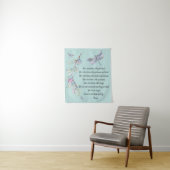 Geboren met Rumi Quote van Wings Wandkleed (In situ)