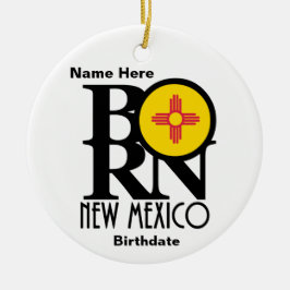 GEBOREN New Mexico Custom Keramisch Ornament