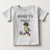 Geboren om Baby T-shirt te spelen (Voorkant)