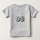 Geboren om Baby T-shirt te spelen (Achterkant)