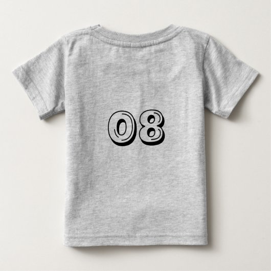 Geboren om Baby T-shirt te spelen (Achterkant)