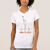 Geboren om basketbal te spelen - Funny Sjabloon T-shirt (Voorkant)