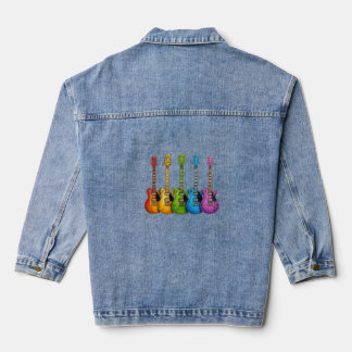 Geboren om Basketballogo te spelen Denim Jacket