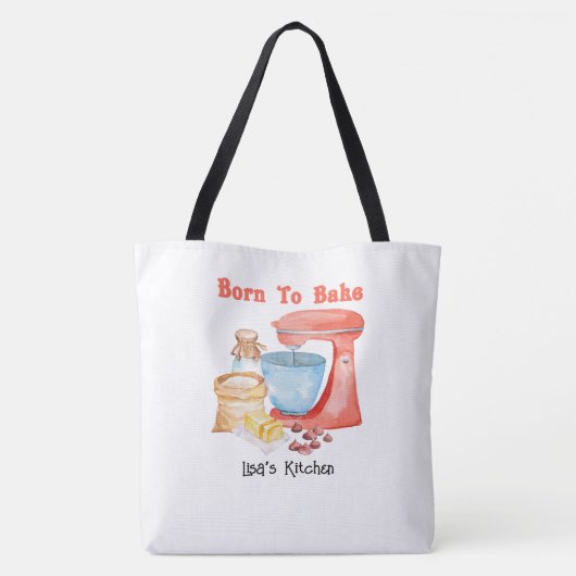 Geboren om Canvas tas te bakken (Achterkant)