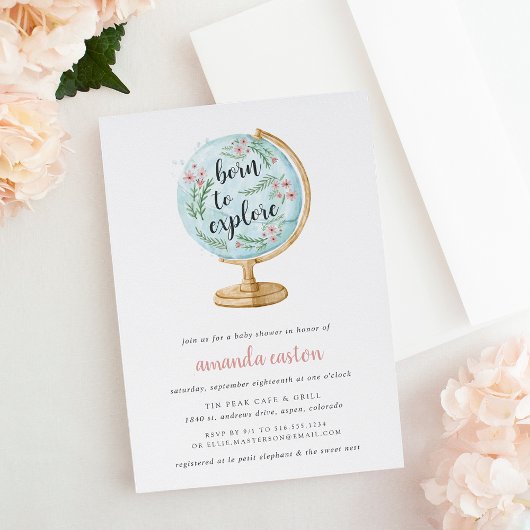 Geboren om de uitnodiging van het Baby shower te o