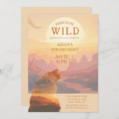 Geboren om de verjaardag van de Afrikaanse leeuw t Kaart (Voorkant / Achterkant)