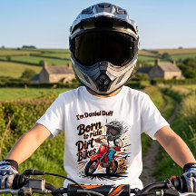 "Geboren om Dirt Bikes te rijden" Jongens Motocros