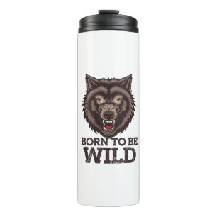 Geboren om een wilde wolf te zijn: Untamed Alpha S Thermosbeker