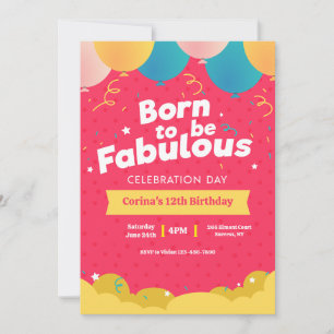 Geboren om Fabulous te Zijn Uitnodiging