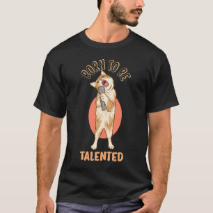 Geboren om getalenteerd te worden Funny Kitten Sin T-shirt