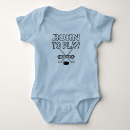 Geboren om hockey Baby te spelen Romper