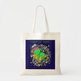 Geboren om in een buitenaardse slaap te slapen tote bag