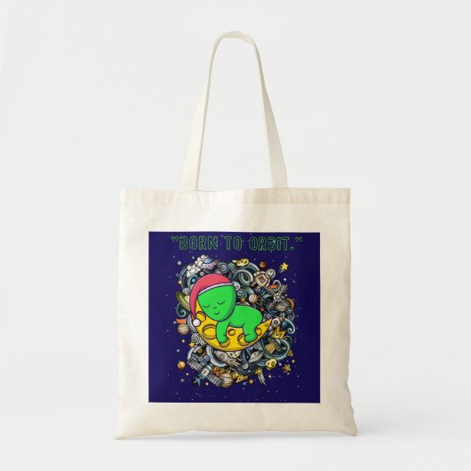Geboren om in een buitenaardse slaap te slapen tote bag (Voorkant)
