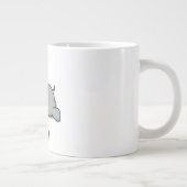 Geboren om lui te zijn extra grote beker (Rechts)