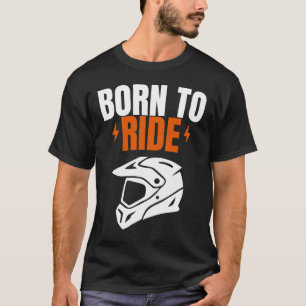 Geboren om Motorfiets T-shirt te Berijden – Aangep
