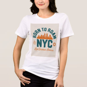 Geboren om NYC te doorkruisen Tri-Blend Shirt