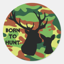 Geboren om op herten te jagen Buck Camo Army Color