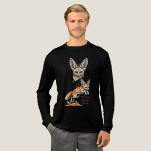 Geboren om op te staan - Fennec Fox Desert Art Ill Tri-Blend Shirt