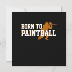 Geboren om Paintball Gun Marker Paintball Speler C Kaart