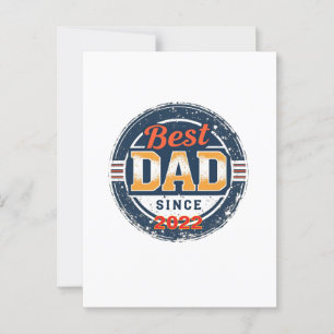 Geboren om papa te zijn – Gepersonaliseerde vintag Briefkaart