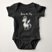 Geboren om Pegasus te vliegen Romper (Voorkant)