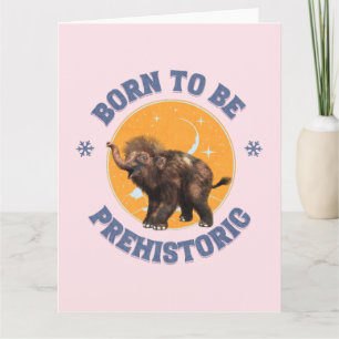 Geboren om prehistorische wolharige mammoetbaby te kaart