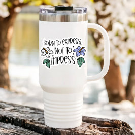 Geboren om Quote-laptop te imponeren | Afgesneden  Sticker