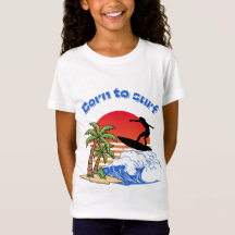 Geboren om Retro Sunset-surfster te surfen