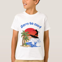 Geboren om Retro Sunset-surfster te surfen