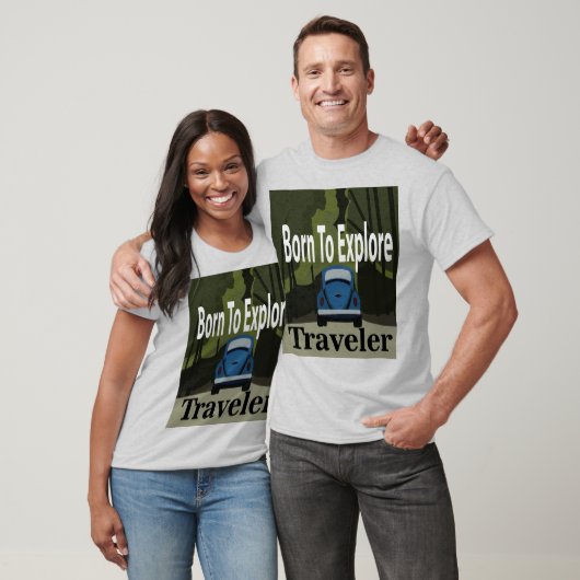 Geboren om roadtrip te verkennen t-shirt (Unisex)