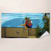 Geboren om Scoot- Stunt Scooter Trick Strandlaken (Voorkant)