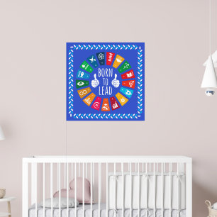Geboren om SDG's 2030 muurkunst te leiden – verjaa Poster